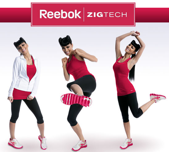Nicole Scherzinger, Reebok ZigTech, Reebok On The Move, chaussures minceur