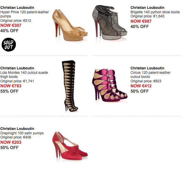 Louboutin soldes 2012