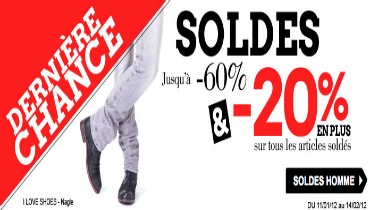 Sarenza soldes hiver 2012