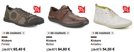 soldes chaussures kickers homme