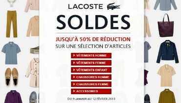 Soldes Lacoste Hiver 2013