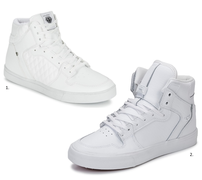 Sneakers montantes blanches