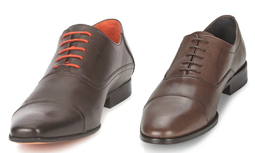 lacets de couleur chaussures de ville